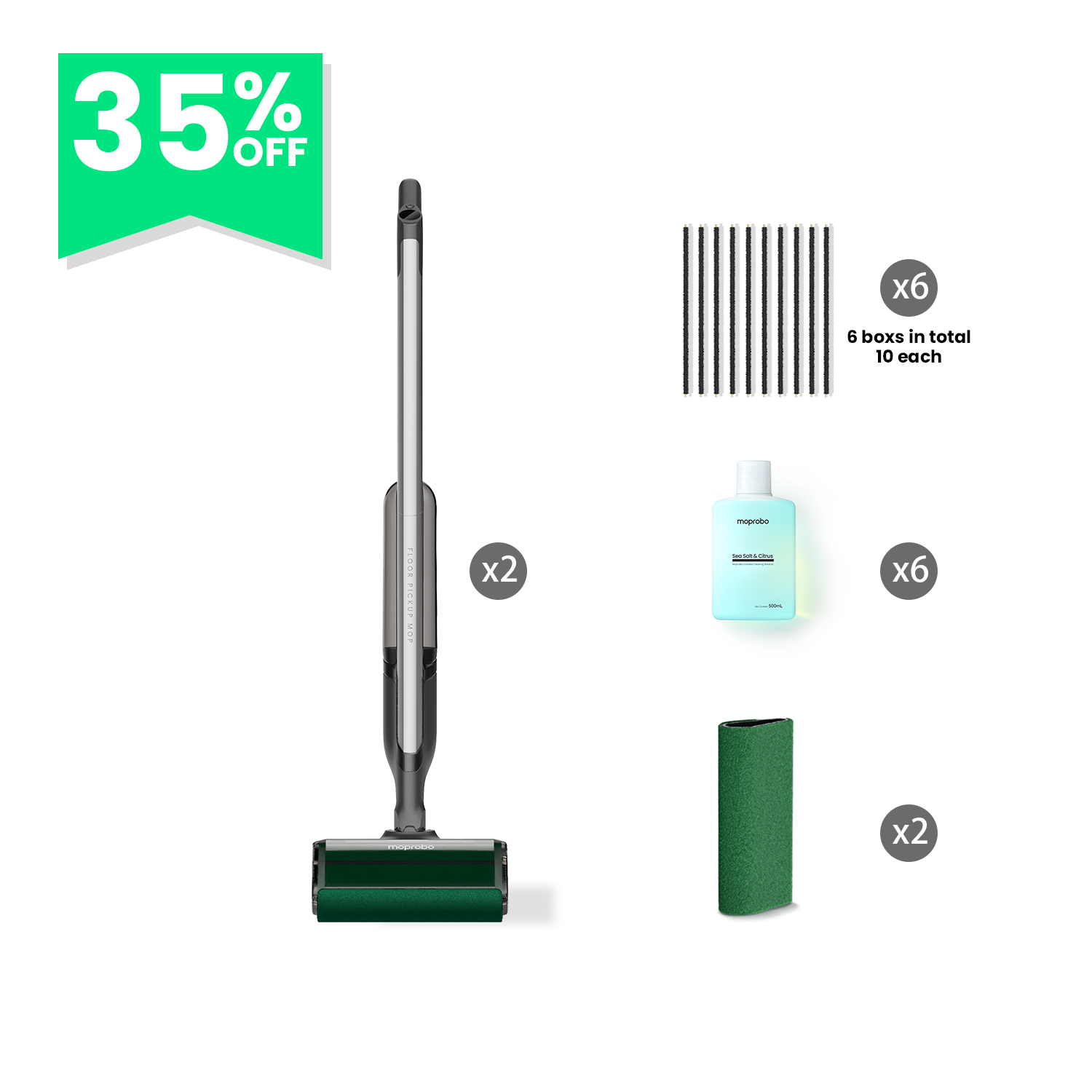 moprobo Pickup Mop M2 Turbo family bundle