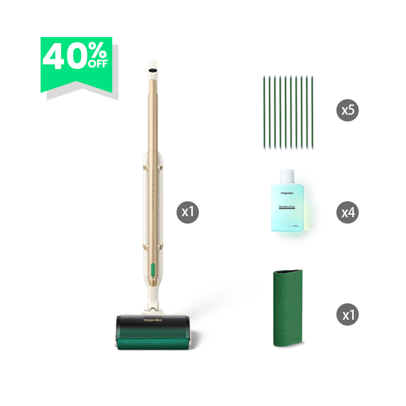 Moprobo Cordless 4 in 1 Pickup Mop M1 Gold