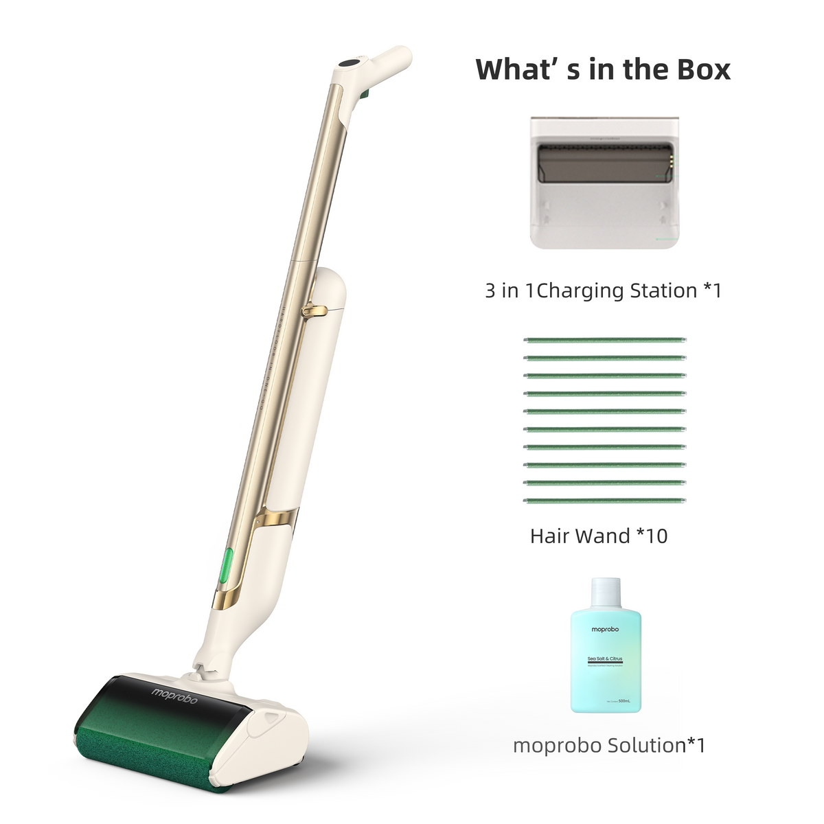 Moprobo Cordless 4 in 1 Pickup Mop M1 Gold Luxury Limited Edition