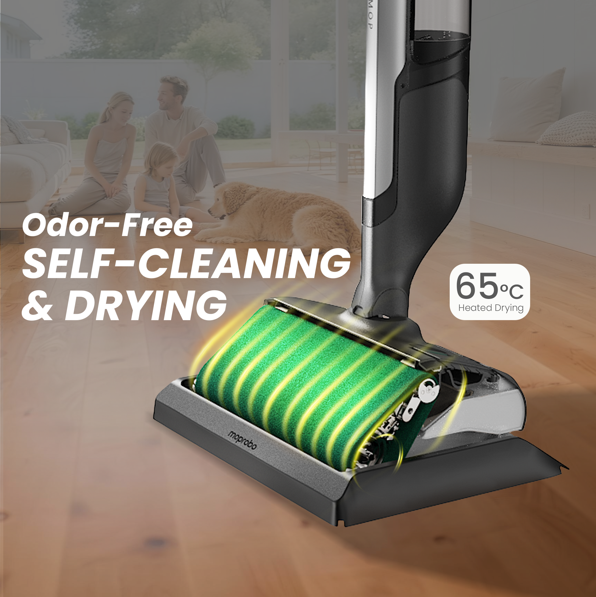 moprobo Pickup Mop M2 Turbo self-cleaning