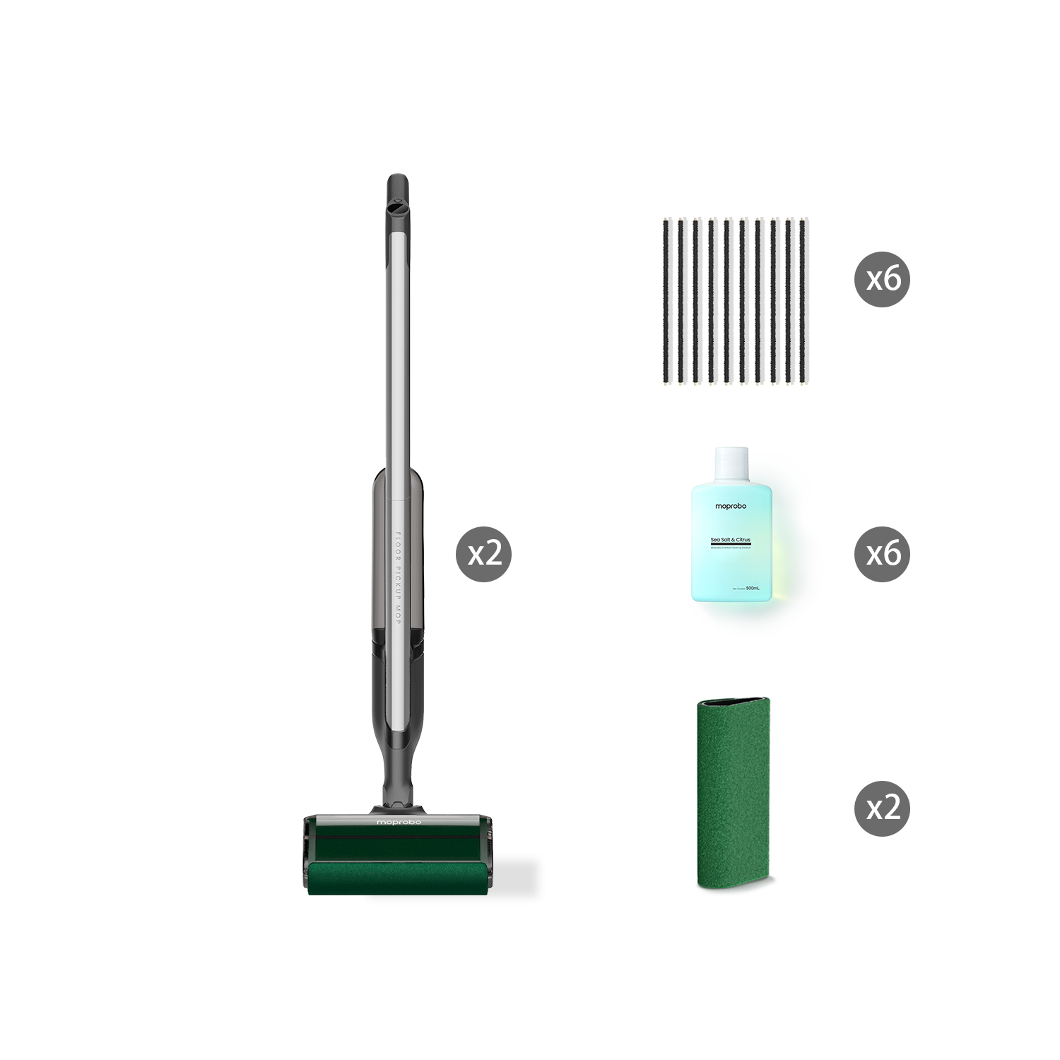 Moprobo Cordless 4 in 1 Pickup Mop M2 Turbo