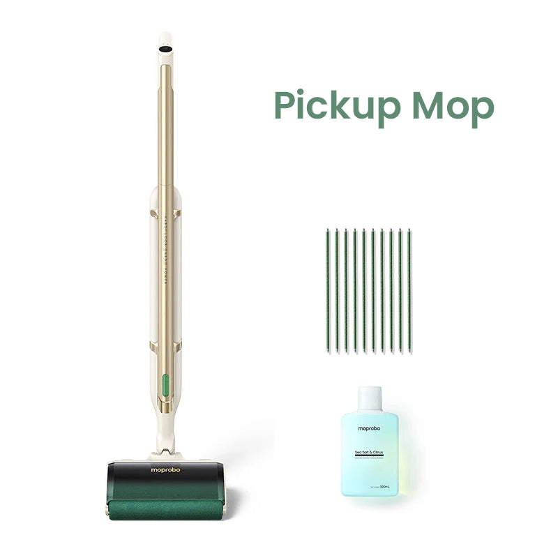 Your Magic Quiet Pickup Mop | Low-Maintenance 3-in-1 Floor Cleaning Device | Cordless moprobo Gold