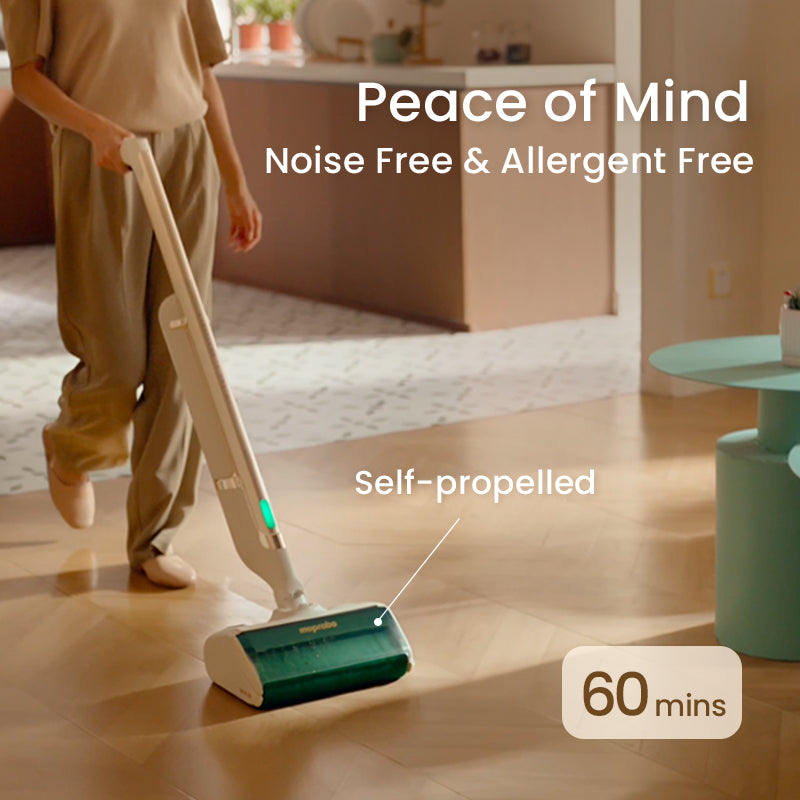 Refurbished Moprobo Cordless 3 in 1 Pickup Mop M1 Gold - 1 Year Warranty, Tested & Certified(Not Eligible for Return）