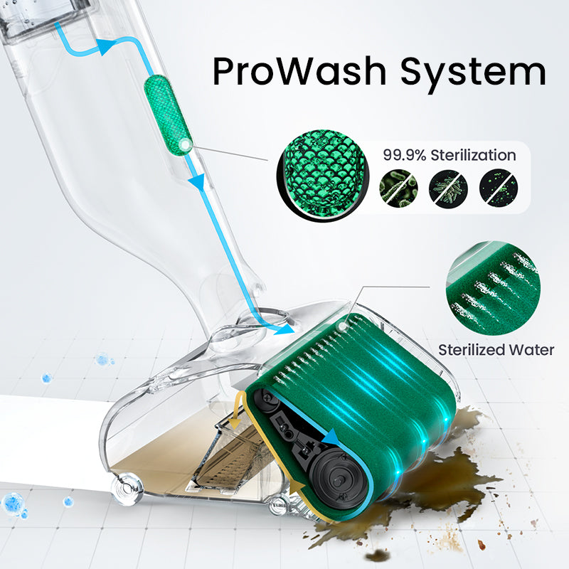 Refurbished Moprobo Cordless 3 in 1 Pickup Mop M1 Gold - 1 Year Warranty, Tested & Certified(Not Eligible for Return）